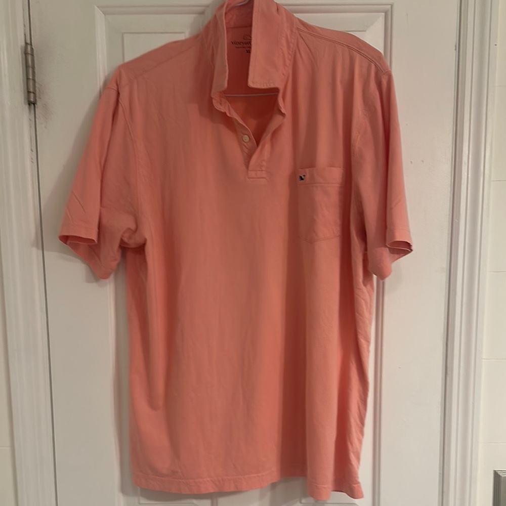 Vineyard Vines Pink Polo Shirt Classic Style
